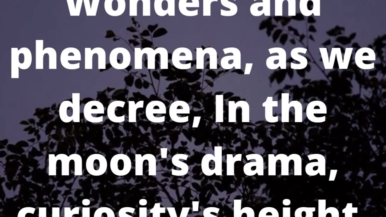 Lunar Reflections: Verses on the Mysteries of the Moon #poem #poetry #shorts #art👍👄🔔🛫✒️