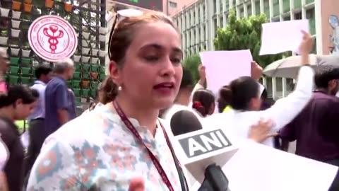 Indian doctors strike to protest rape murder of colleague.mp4