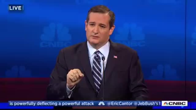 2016 TED CRUZ CALLING OUT CNBC NEWS DEBATE