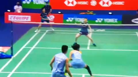 🇨🇰 vs 🇭🇲 badminton bast moment video