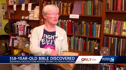 Hold Up 318-Year-Old Bible Discovered In Retirement Home