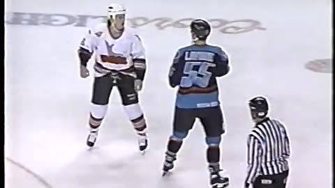 FIGHT: Dody Wood vs Eric Lavigne - IHL - Apr 22/95