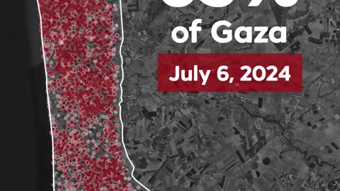 Isreal Razes 63% of Gaza