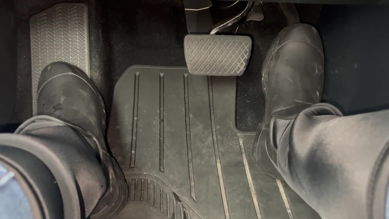 WENT FOR A DRIVE IN MY NEW UGG RAINBOOTS