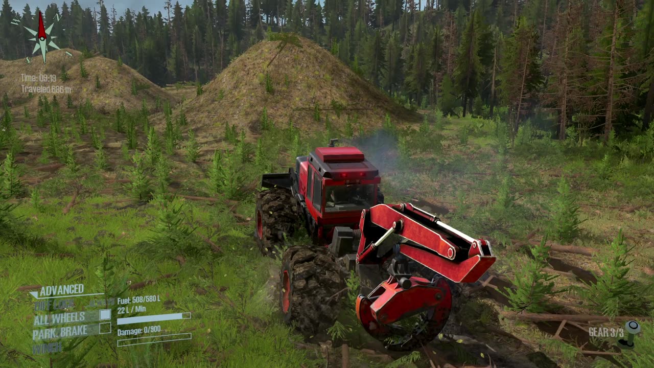 Mudrunner, Skidding 2, Cat8400 Skidder