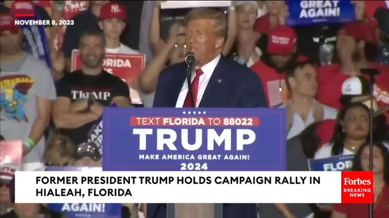 'We Will Deport You'- Trump Puts Pro-Hamas Foreign Nationals On Notice At Hialeah, Florida Rally