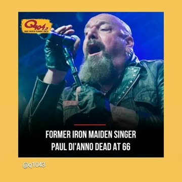 Rip to Paul di anno former lead rock singer iron maiden rip to him🙏🕊🕯11/3/24