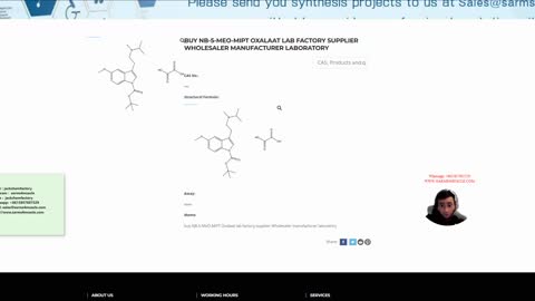 buy NB-5-MeO-MiPT Oxalaat lab factory supplier Wholesaler manufacturer laboratory