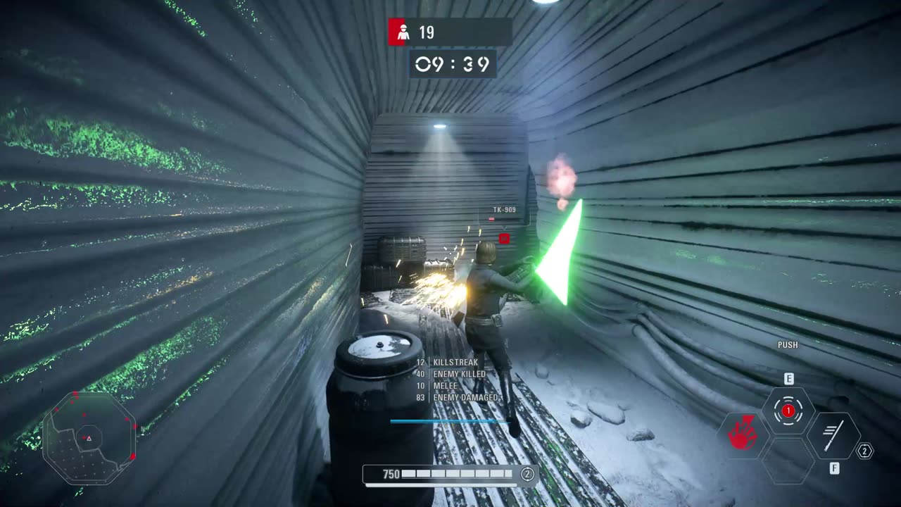 SWBF2 2017: Arcade Onslaught Luke Skywalker Hoth Gameplay