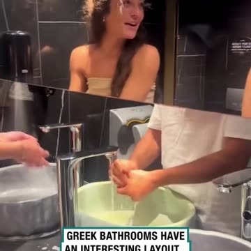 Greek washrooms have something very interesting !