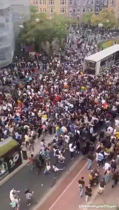 Amsterdam, Netherlands: Vaccine Passport and Lockdown Protests Sept. 2021