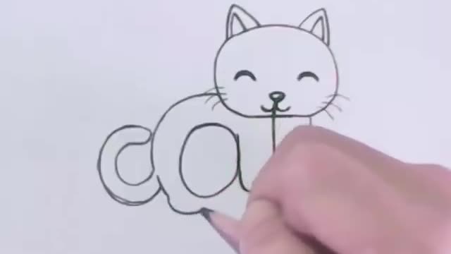 Very Easy! How to turn Words Cat Into a Cartoon Cat. (Wordtoons) learning step by step for kid