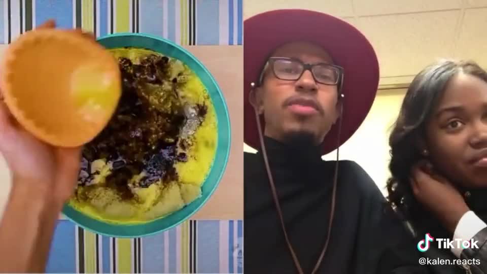 Funny Tiktok Reacting to Food