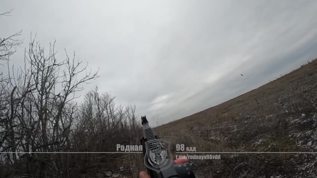 Russian Shoots an FPV Out of the Air With His Rifle