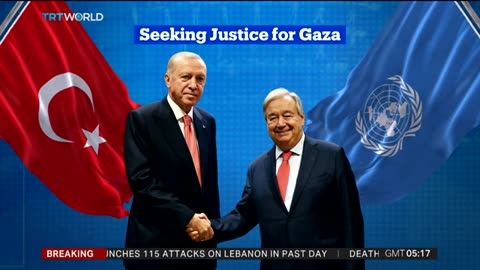 Turkish president discusses Gaza, other conflicts with leaders at UNGA