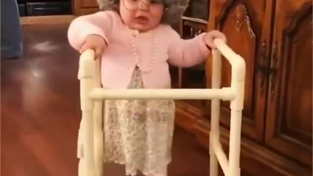 Cute baby with singing