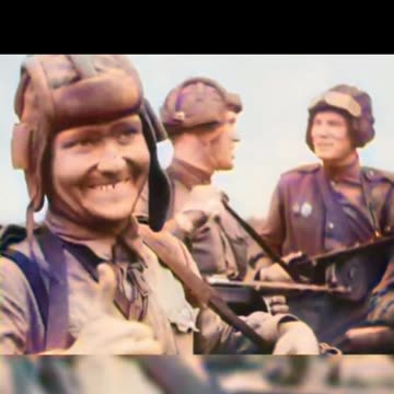 Soviet Troops Capture German Tank - 1943 Triumph COLOURIZED 🇷🇺🚛🇩🇪🎥