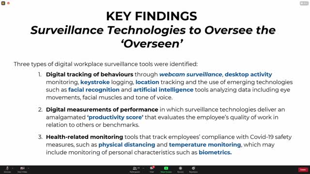 Workplace Surveillance Meets Remote Work