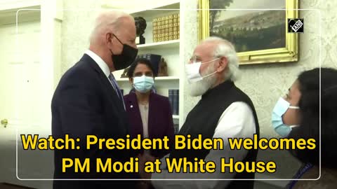 President Biden welcomes PM Modi at White House #Biden