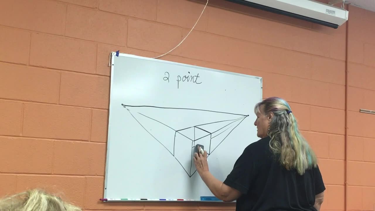 How to draw a box in two point perspective