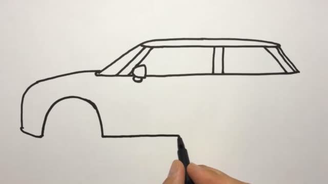 Draw The Lower Half Of The Car Body