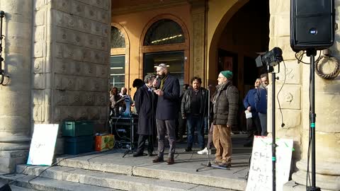 BOLOGNA - LA PIAZZA DELLE BANDIERE - 12 febbraio 2022 - Intervento di FRANCESCO TABARONI