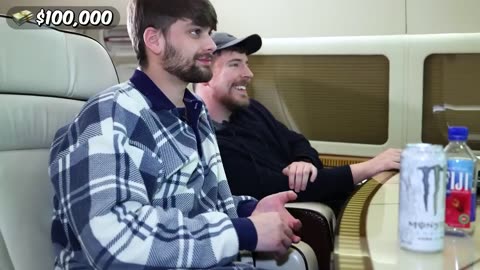 Mr beast experience with business class flight and economy flight