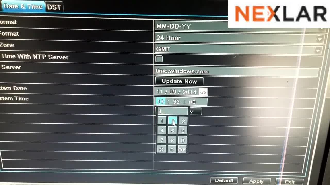 Change Date and Time of Your DVR and NVR, Hikvision and LTS - Nexlar Security