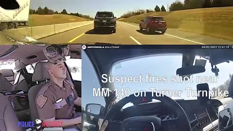 Oklahoma State Trooper Stays Calm While Being Shot At During High Speed Chase