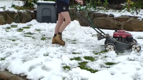 A Mow Through Snow