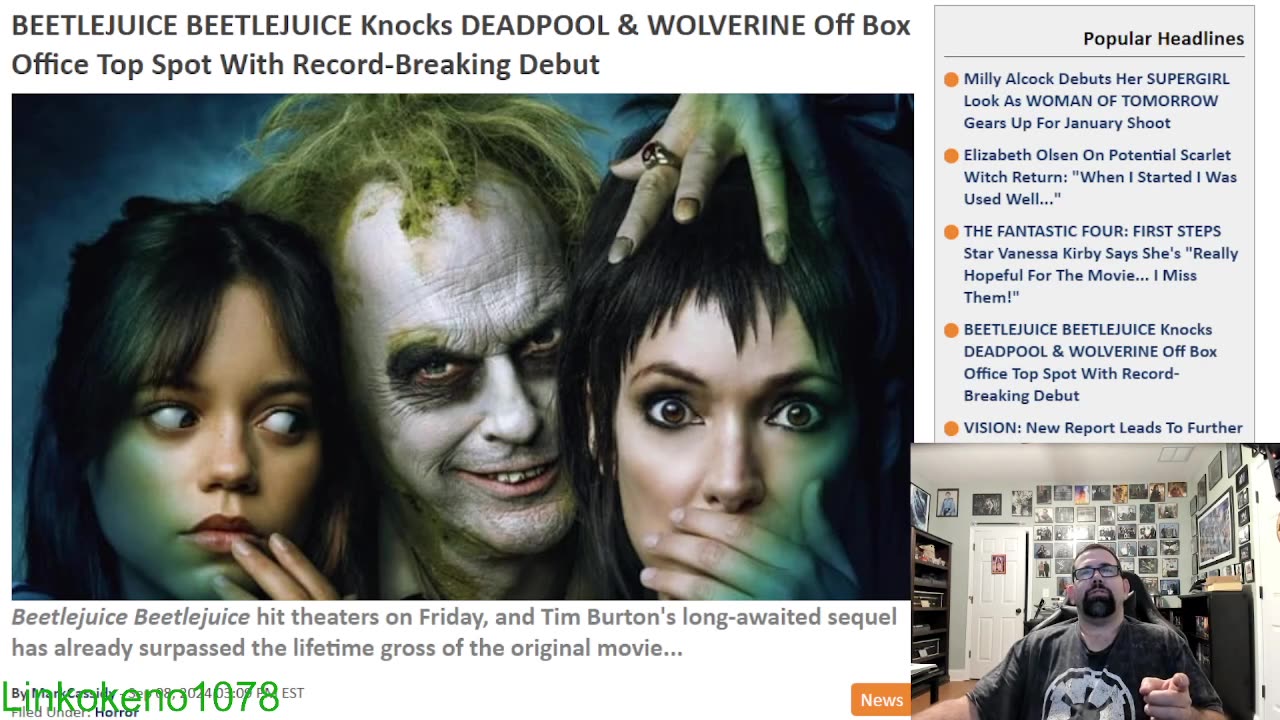 Beetlejuice sequel being number 1 in weekend box office