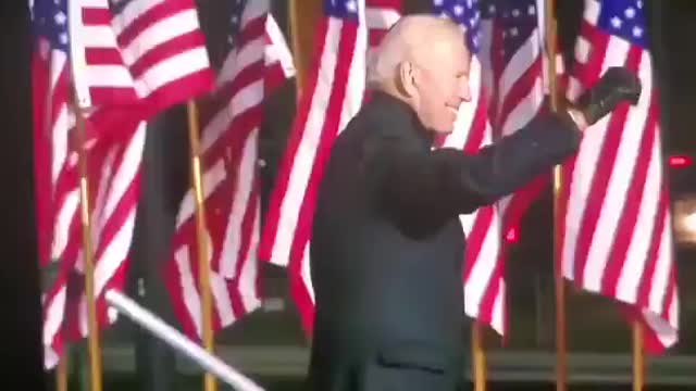 Joe Biden gets a fright. Worst thing is he doesn't know who gave it to him.