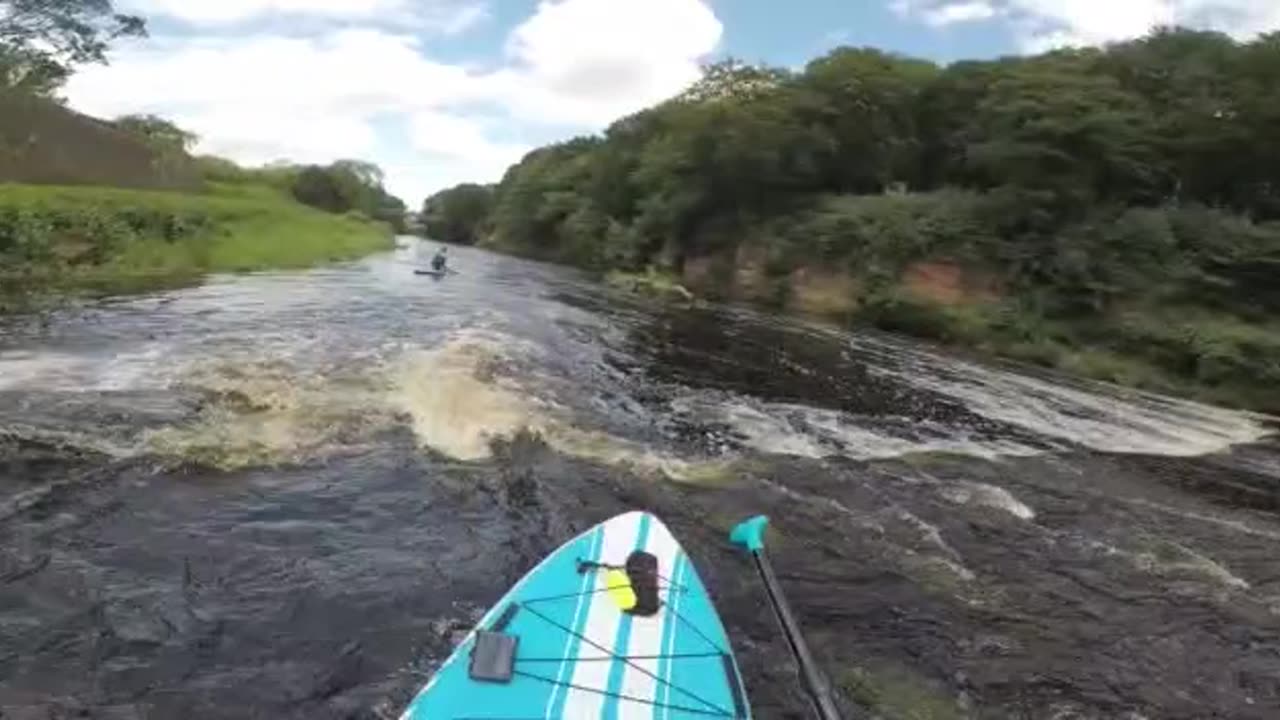 paddle boarding