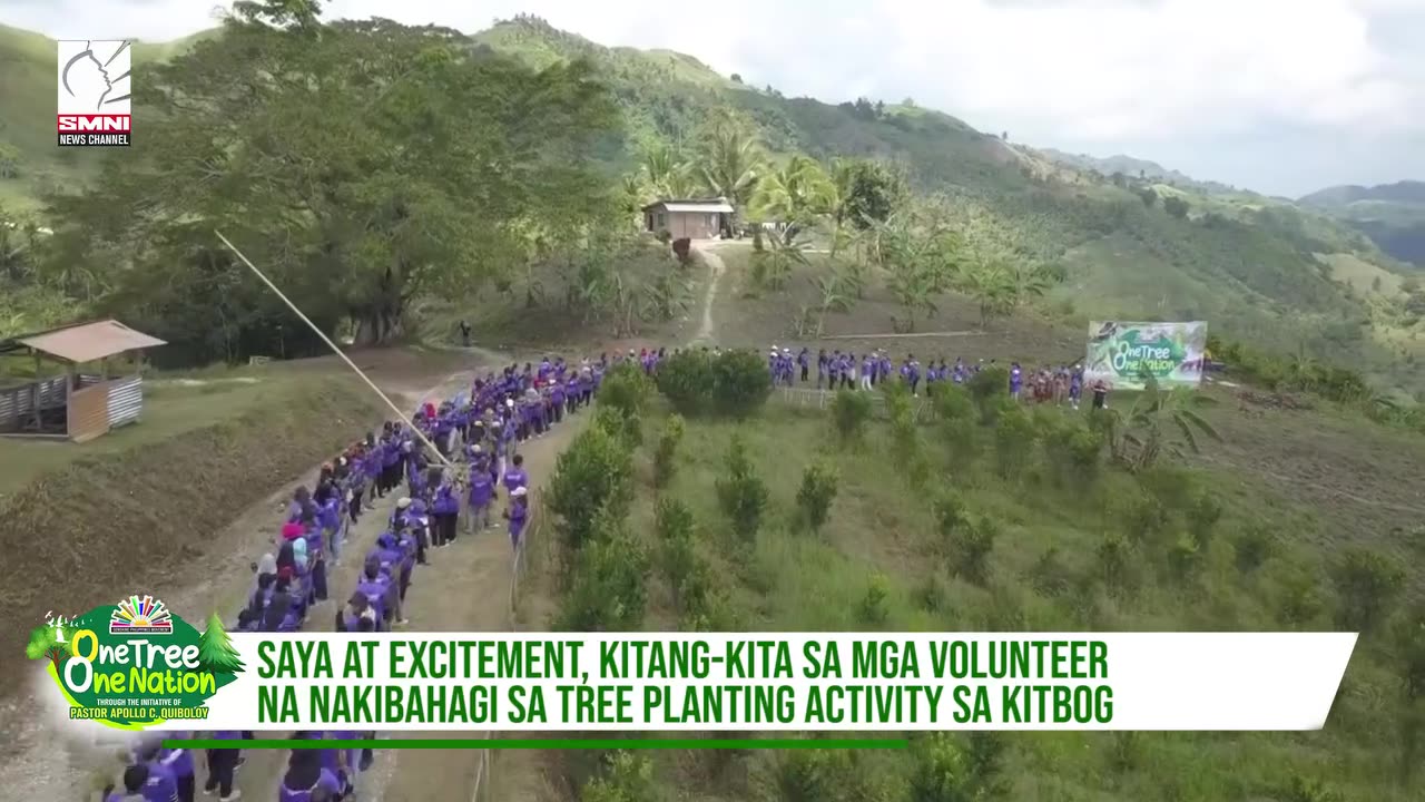 Saya at excitement, kitang-kita sa mga volunteer na nakibahagi sa tree planting activity sa Kitbog