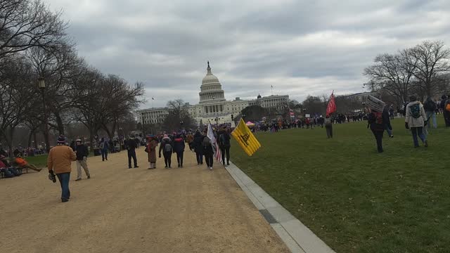 Walking to the Capitol on 1/6/21