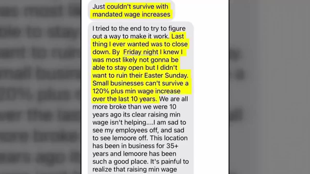 Restaurant closes - lays off all employees citing $20 min wage increase. Employees "blindsided"