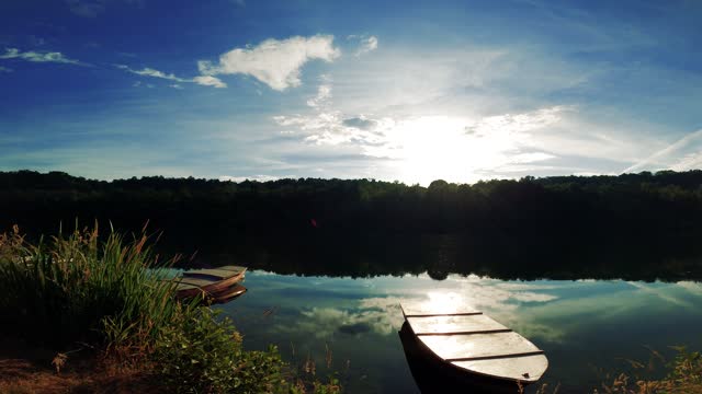 Calming Relaxing Nature With Boat