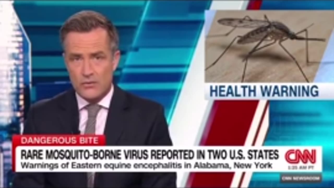 Mutated mosquitoes with virus released from helicopter?