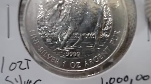 2013 Canada $5 Wood Bison Silver Commemorative Coin