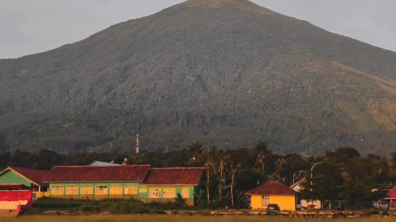 Morning View at Mount Ciremai, Indonesia