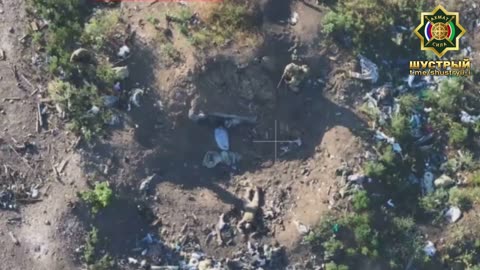 Ukrainian soldiers surrenders, the first few to a Russian drone