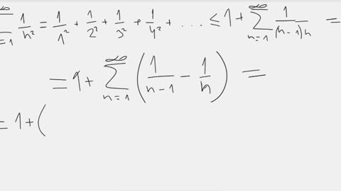 A simple proof that the infinite series of 1/n^2 converges