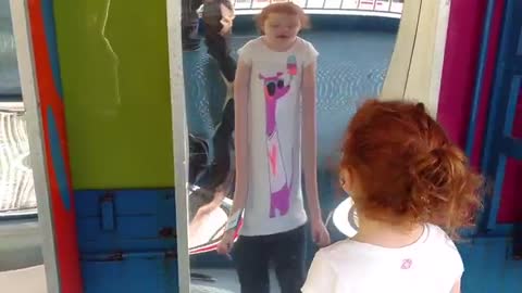 Funny mirrors compilation with kids