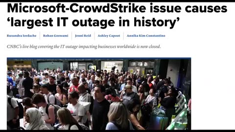 WHY DID EVERYTHING GO DOWN AT ONCE? CROWDSTRIKE? NO. THEY HAVE AN ON/OFF SWITCH.