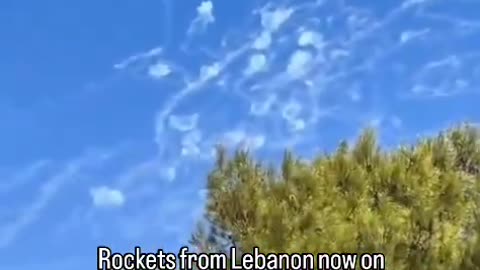 Rockets from Lebanon now on occupied Palestine