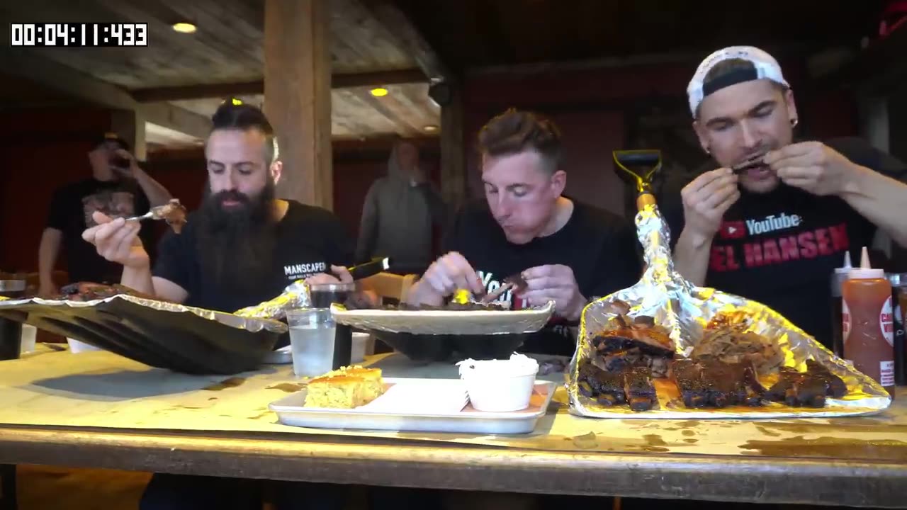 LEGENDARY BBQ CHALLENGE From MAN VS FOOD Served In a Shovel! Ribs Brisket, Pulled Pork New Hampshire