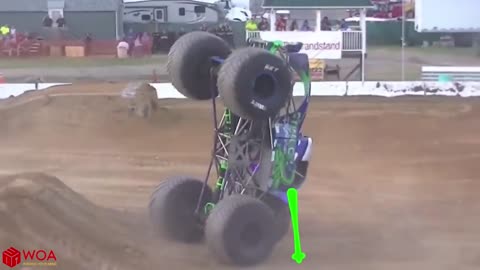 Crazy Monster Truck Freestyle Moments