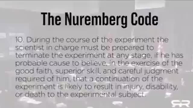 NUREMBERG CODE!