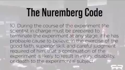 NUREMBERG CODE!