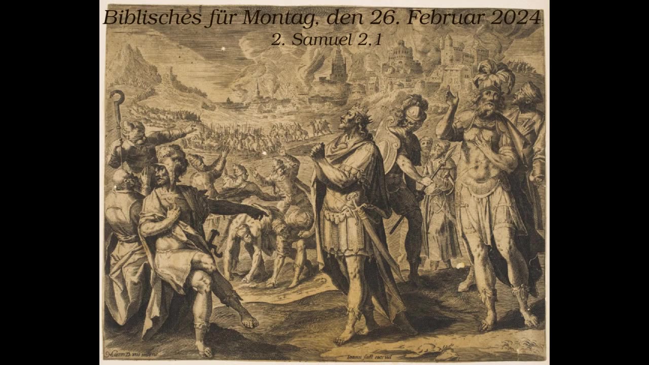 Biblisches für Montag, den 26. Februar 2024
